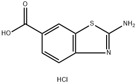 2-氨基苯并噻唑-6-甲酸盐酸盐 结构式