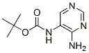 (4-氨基嘧啶-5-基)氨基甲酸叔丁酯 结构式