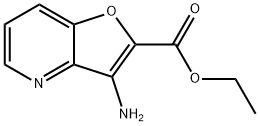 3-氨基呋喃[2,3-B]并吡啶-2-甲酸乙酯 结构式