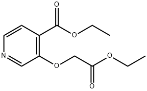 3-(2-乙氧基-2-氧代乙氧基)异烟酸乙酯 结构式