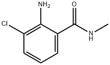 2-氨基-3-氯-N-甲基苯甲酰胺 结构式