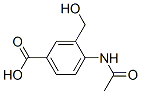 Benzoic acid, 4-(acetylamino)-3-(hydroxymethyl)- (9CI) 结构式