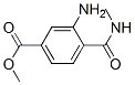 Benzoic acid, 3-amino-4-[(methylamino)carbonyl]-, methyl ester (9CI) 结构式