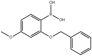 2-(苄氧基)-4-甲氧基苯基硼酸 结构式