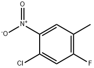 4-氯-2-氟-5-硝基甲苯 结构式