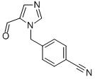 4-(5-FORMYL-IMIDAZOL-1-YLMETHYL)-BENZONITRILE 结构式