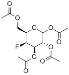 1,2,3,6-TETRA-O-ACETYL-4-DEOXY-4-FLUORO-D-GALACTOPYRANOSE 结构式