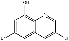 6-溴-3-氯-8-羟基喹啉 结构式