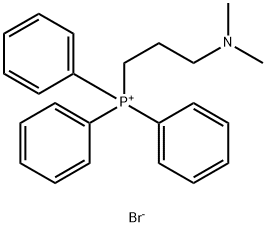(3-二甲基氨基丙基)三苯基磷氢溴酸盐 结构式