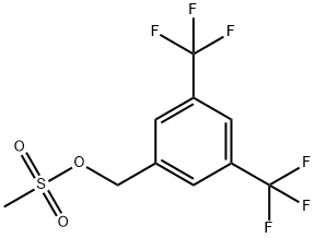 3,5-BIS(TRIFLUOROMETHYL)BENZYL METHANESULPHONATE 结构式