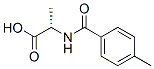 Alanine,  N-(4-methylbenzoyl)- 结构式