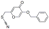 5-benzyloxy-2-thiocyanatomethyl-4-pyranone 结构式