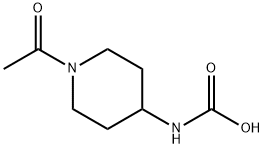 Carbamic  acid,  (1-acetyl-4-piperidinyl)-  (9CI) 结构式