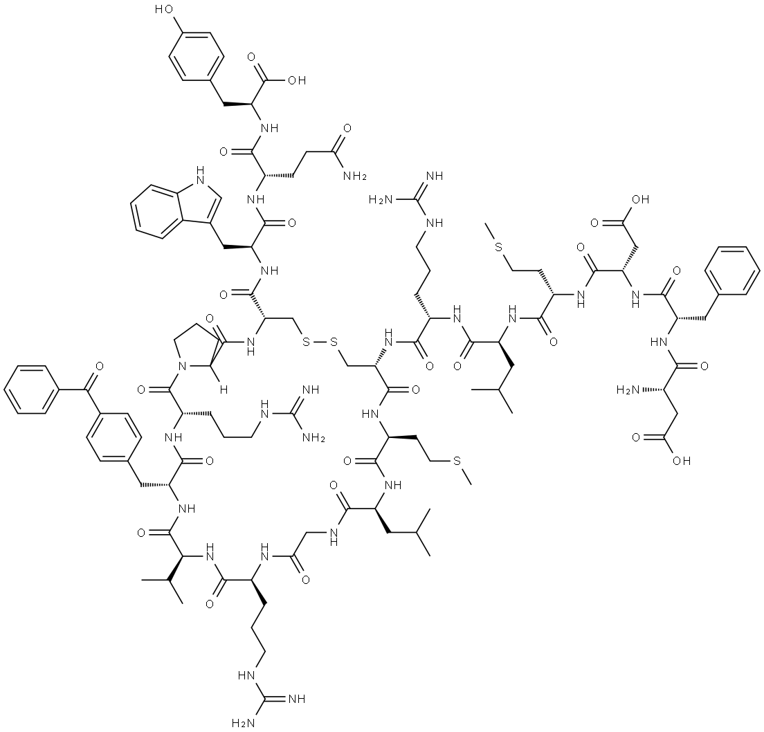 (D-BPA13,TYR19)-MCH (HUMAN, MOUSE, RAT) 结构式