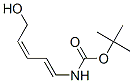 Carbamic acid, [(1E,3Z)-5-hydroxy-1,3-pentadienyl]-, 1,1-dimethylethyl ester 结构式