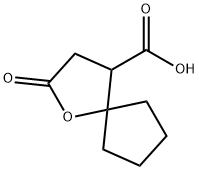 2-羰基-1-恶-螺[4.4]壬烷-4-羧酸 结构式