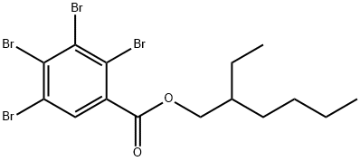 2-乙基己基-四溴苯甲酸 (TBB) 结构式