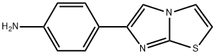 4-imidazo[2,1-b][1,3]thiazol-6-ylaniline 结构式