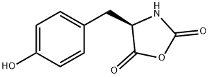 2,5-Oxazolidinedione, 4-[(4-hydroxyphenyl)methyl]-, (R)- (9CI) 结构式