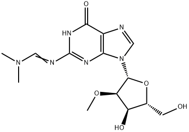 N2-二甲基甲脒-2'-甲氧基鸟苷 结构式