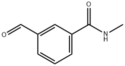 3-甲酰基-N-甲基苯甲酰胺 结构式