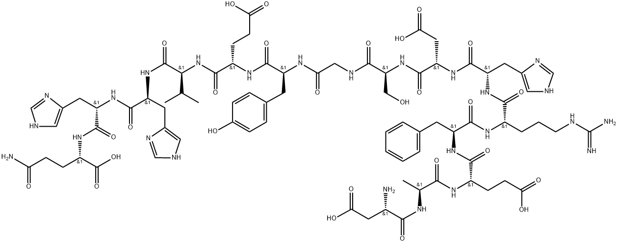β淀粉样蛋白 (1-15) 结构式