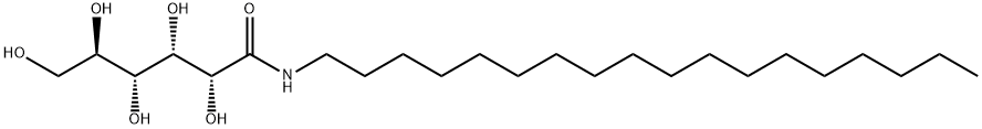 N-十八烷基-D-葡糖酰胺 结构式