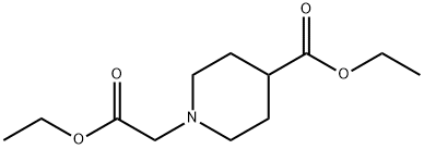 N-乙酸乙酯-4-哌啶甲酸乙酯 结构式