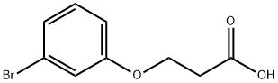 3-(3-BROMOPHENOXY)PROPANOICACID 结构式