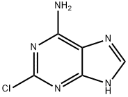 2-氯-6-氨基嘌呤 结构式