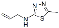 1,3,4-Thiadiazole,  2-(allylamino)-5-methyl-  (8CI) 结构式