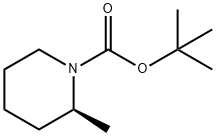 (S)-(+)-N-(叔丁氧羰基)-2-甲基哌啶 结构式