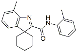 2'-(2-Methylphenylaminocarbonyl)-7'-methylspiro[cyclohexane-1,3'-[3H]indole] 结构式