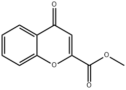 4-氧代-4H-苯并吡喃-2-甲酸甲酯 结构式