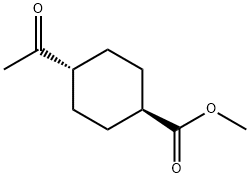 trans-4-Chlorocarbonyl-cyclohexanecarboxylic acid Methyl ester 结构式