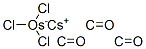 cesium tricarbonyltrichloroosmate(1-)  结构式