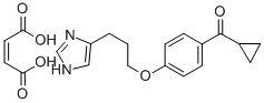 环丙基[4-[3-(1H-咪唑-4-基)丙氧基]苯基]甲酮马来酸盐 结构式