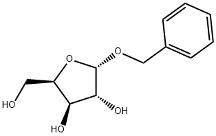 alpha-d-木吡喃糖苷苄酯 结构式