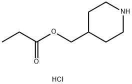 4-Piperidinylmethyl propanoate hydrochloride 结构式