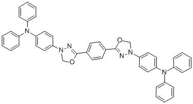 1,4-BIS(5-(4-DIPHENYLAMINO)PHENYL-1,3,4-OXADIAZOL-2-YL)BENZENE 结构式