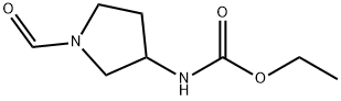 Carbamic  acid,  (1-formyl-3-pyrrolidinyl)-,  ethyl  ester  (9CI) 结构式