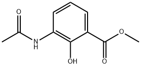 Benzoic acid, 3-(acetylamino)-2-hydroxy-, methyl ester (9CI) 结构式