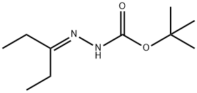 Hydrazinecarboxylic acid, (1-ethylpropylidene)-, 1,1-dimethylethyl ester (9CI) 结构式