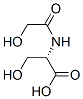L-Serine, N-(hydroxyacetyl)- (9CI) 结构式