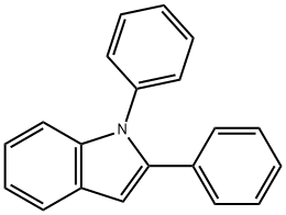 1,2-二苯基-1H-吲哚 结构式