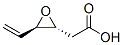 Oxiraneacetic  acid,  3-ethenyl-,  trans-  (9CI) 结构式