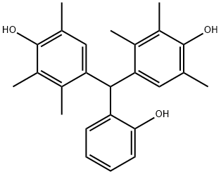 4,4'-(2-羟基苯亚甲基)双(2,3,6-三甲基苯酚) 结构式
