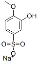 3-Hydroxy-4-methoxybenzenesulfonic acid sodium salt 结构式