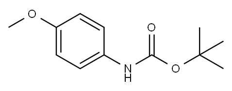 N-BOC-4-甲氧基苯胺 结构式