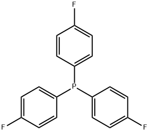 三(4-氟苯基)膦 结构式